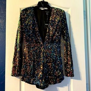 Forever 21 colorful sequin romper